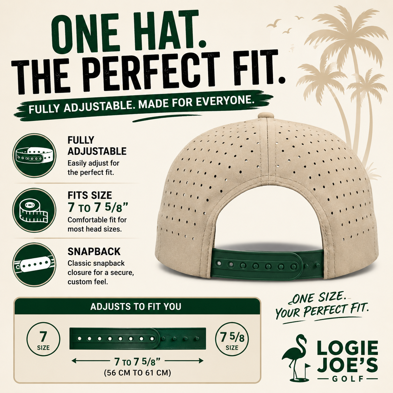 Free Golf Balls Van Golf Hat | Snapback Cap | Built-in Magnetic Ball Marker Holder + Marker Included | Free Golf Balls Van | Adjustable Black